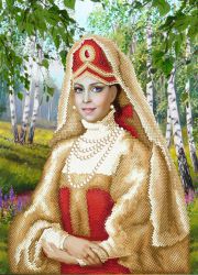 БСА2-047 Алмазная мозаика Наследие "Русская краса"