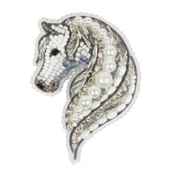 БП-327 Набор для изготовления броши Crystal Art "Лошадь"