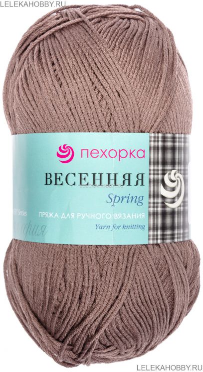 Пряжа ПЕХОРКА Весенняя // 009 // 388 // Темная верба