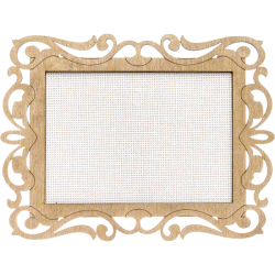Заготовка для вышивания нитками на канве FLH-006 19.5*15см
