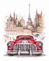 110-021 Набор для вышивания Чудесная игла "Ретро-автомобиль. Бьюик"